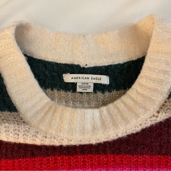American Eagle - Soft, Colorful, Striped Sweater - Picture 8 of 8